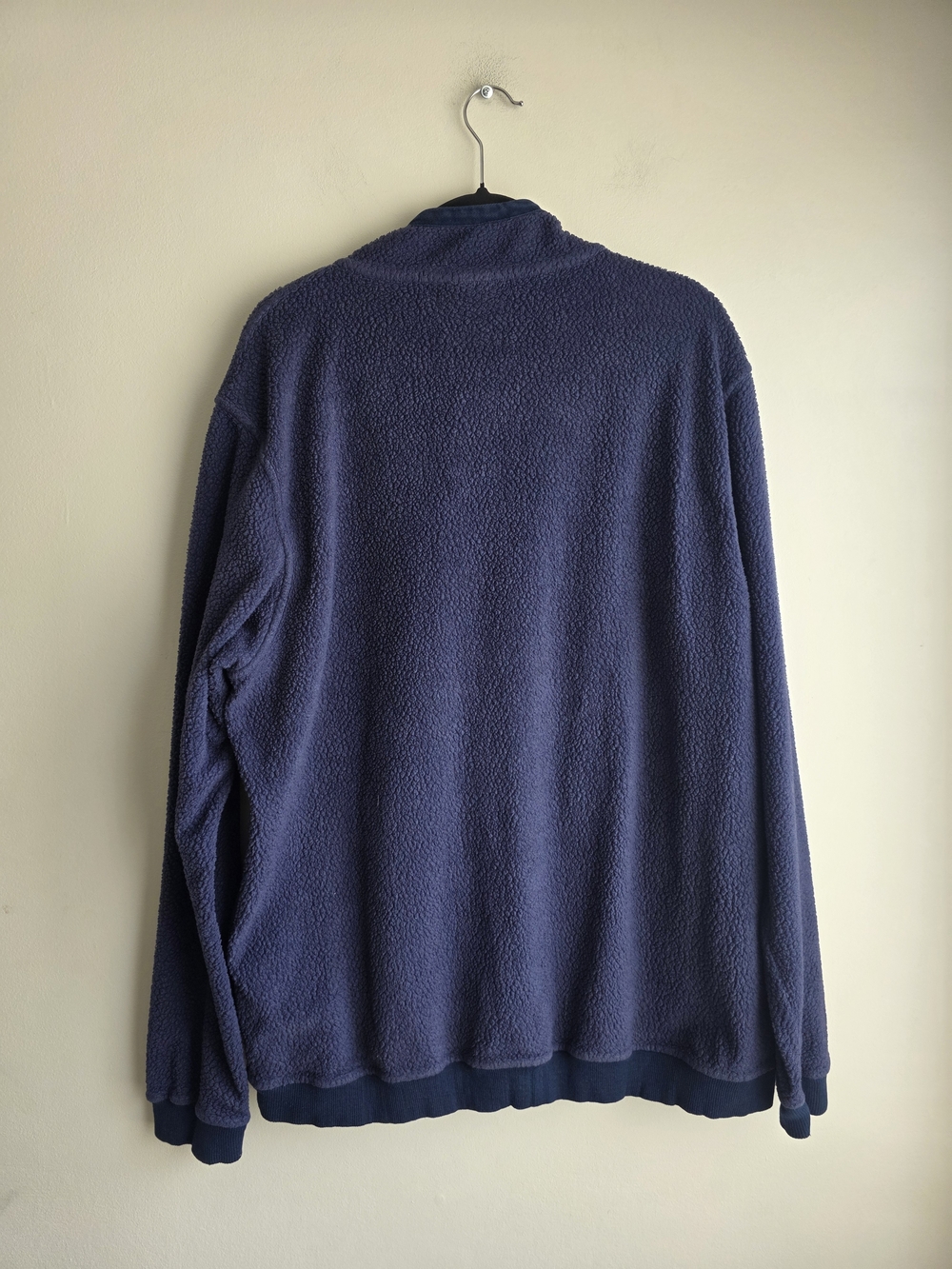 Patagonia Men's Shearling Button Fleece Pullover Navy XXL - Picture 9 of 15